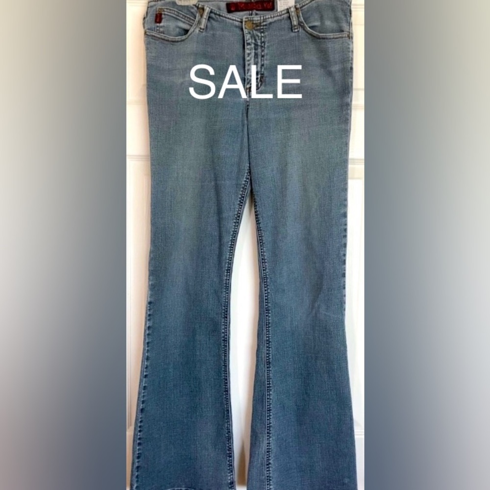 Vintage Jeans Mudd jeans bootcut mid rise jeans distressed blue 34/31